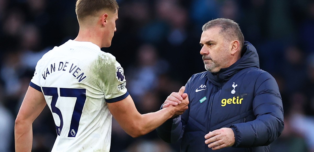 Tottenham boss Ange Postecoglou says Micky van de Ven has no ceiling after Crystal Palace win.